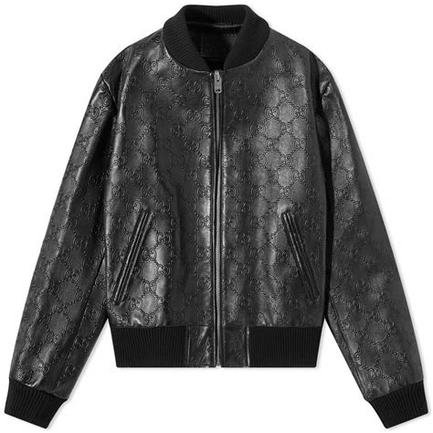 gucci pricedown leather|Gucci leather jacket online.